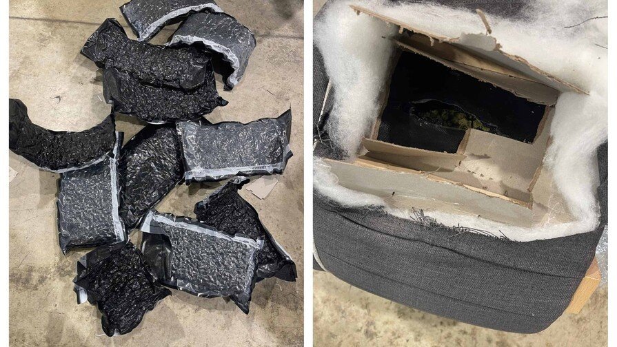 ¡Cogieron un ‘Palo’! Marihuana Escondida en Mueble en el AILA desde Miami Cogieron un Palo Marihuana Escondida en Mueble en el AILA desde Miami