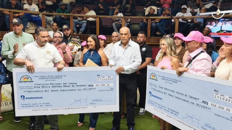 Coliseo Gallístico se tira un palo millonario contra el cáncer